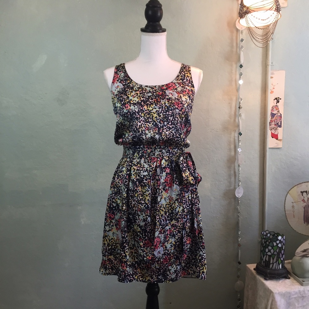 Aqua for Bloomingdales wrap t-back spring dress